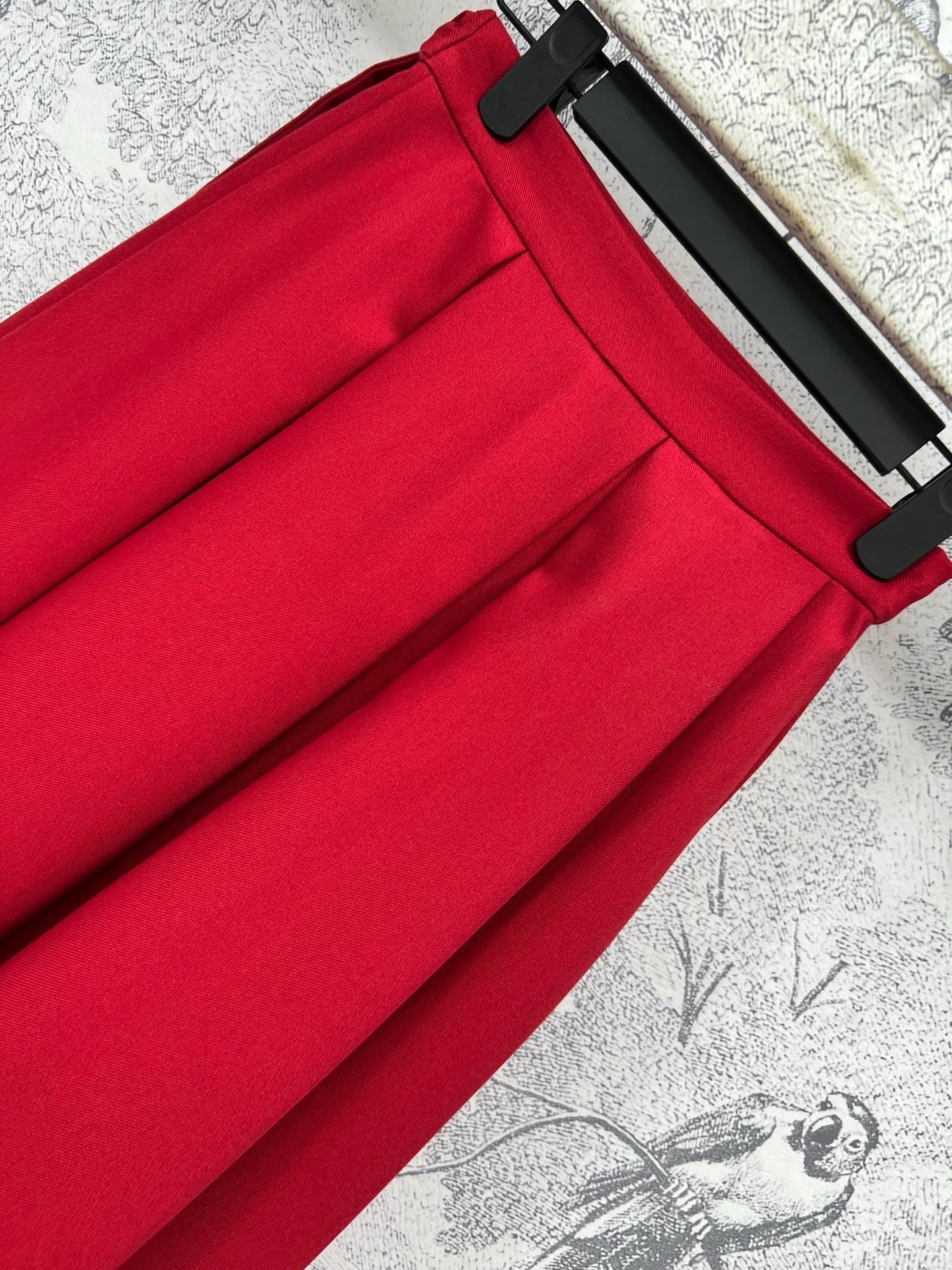 CD 25 Bow Skirt Red Cotton Polyester