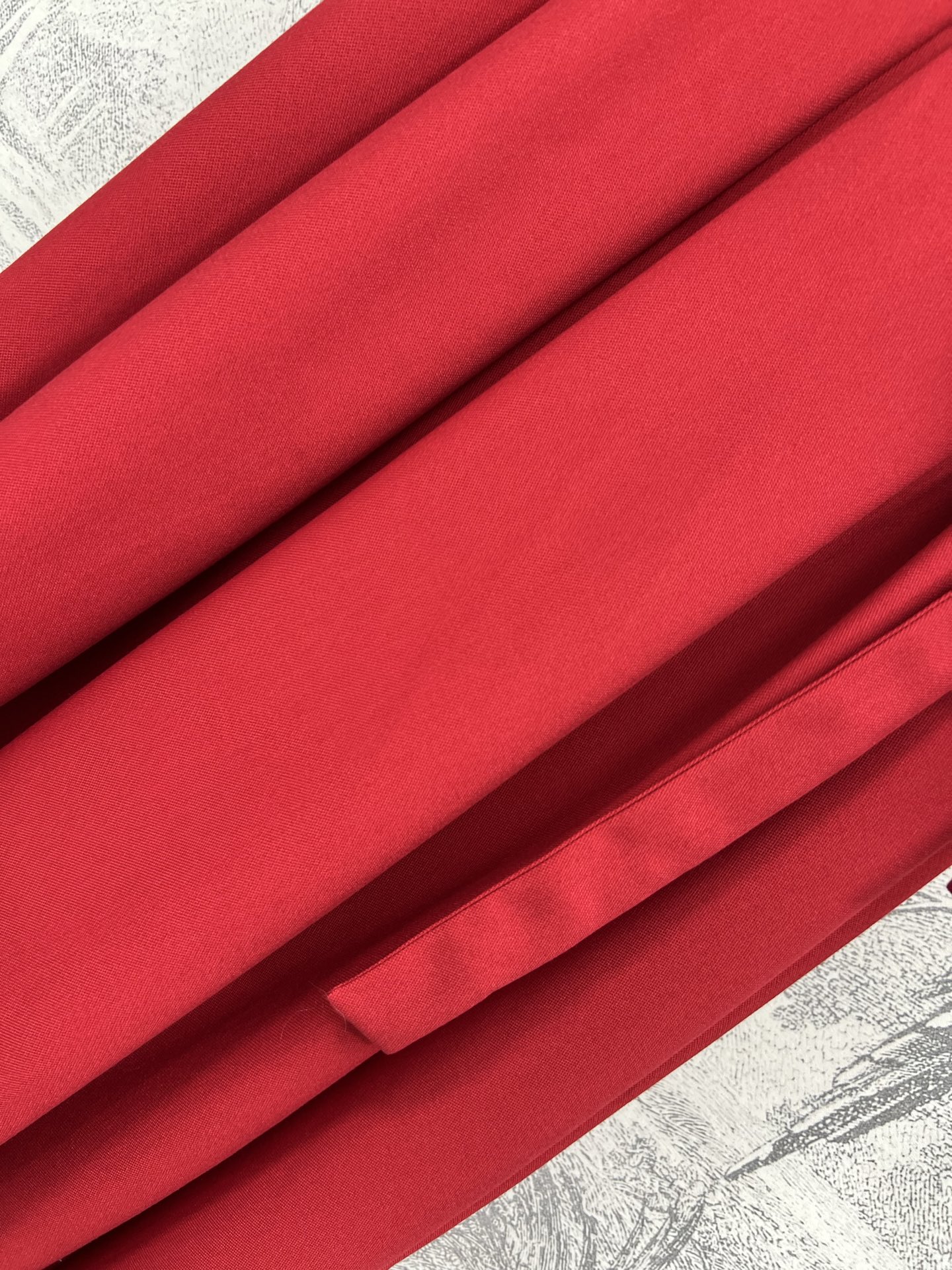 CD 25 Bow Skirt Red Cotton Polyester