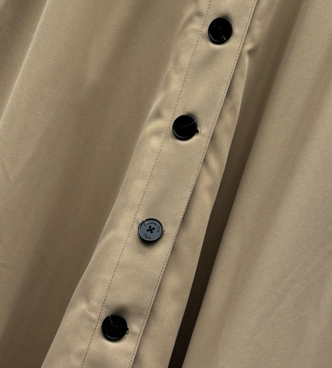 CD 25 Belt Skirt Khaki Polyester