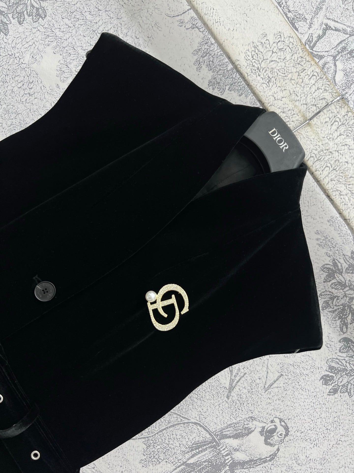 CD 25 Velvet Sleeveless Dress Black Polyester