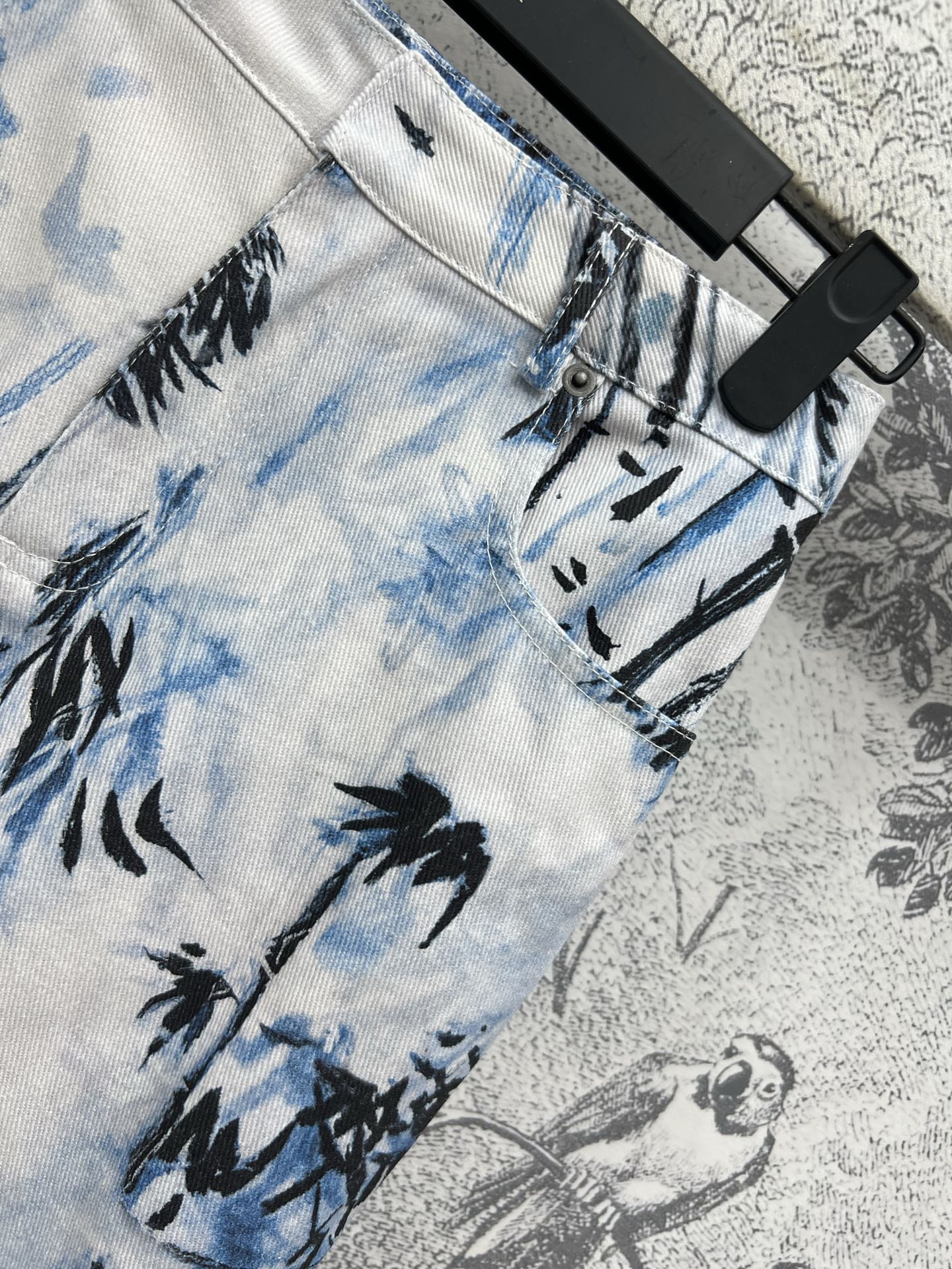 CD 25 Denim Jeans White Blue Black Cotton