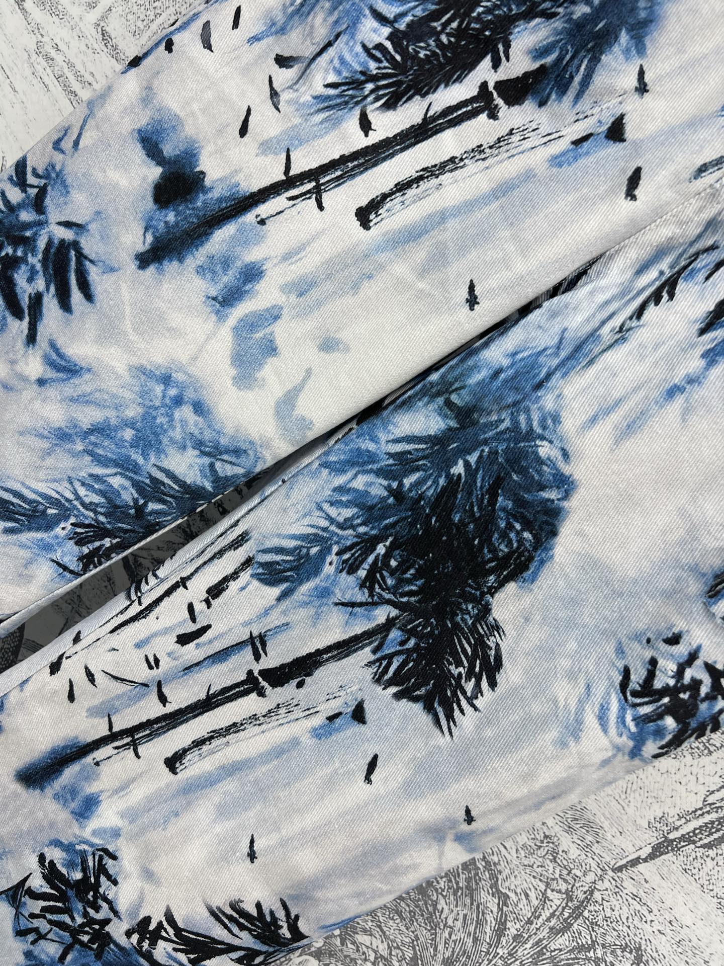 CD 25 Denim Jeans White Blue Black Cotton