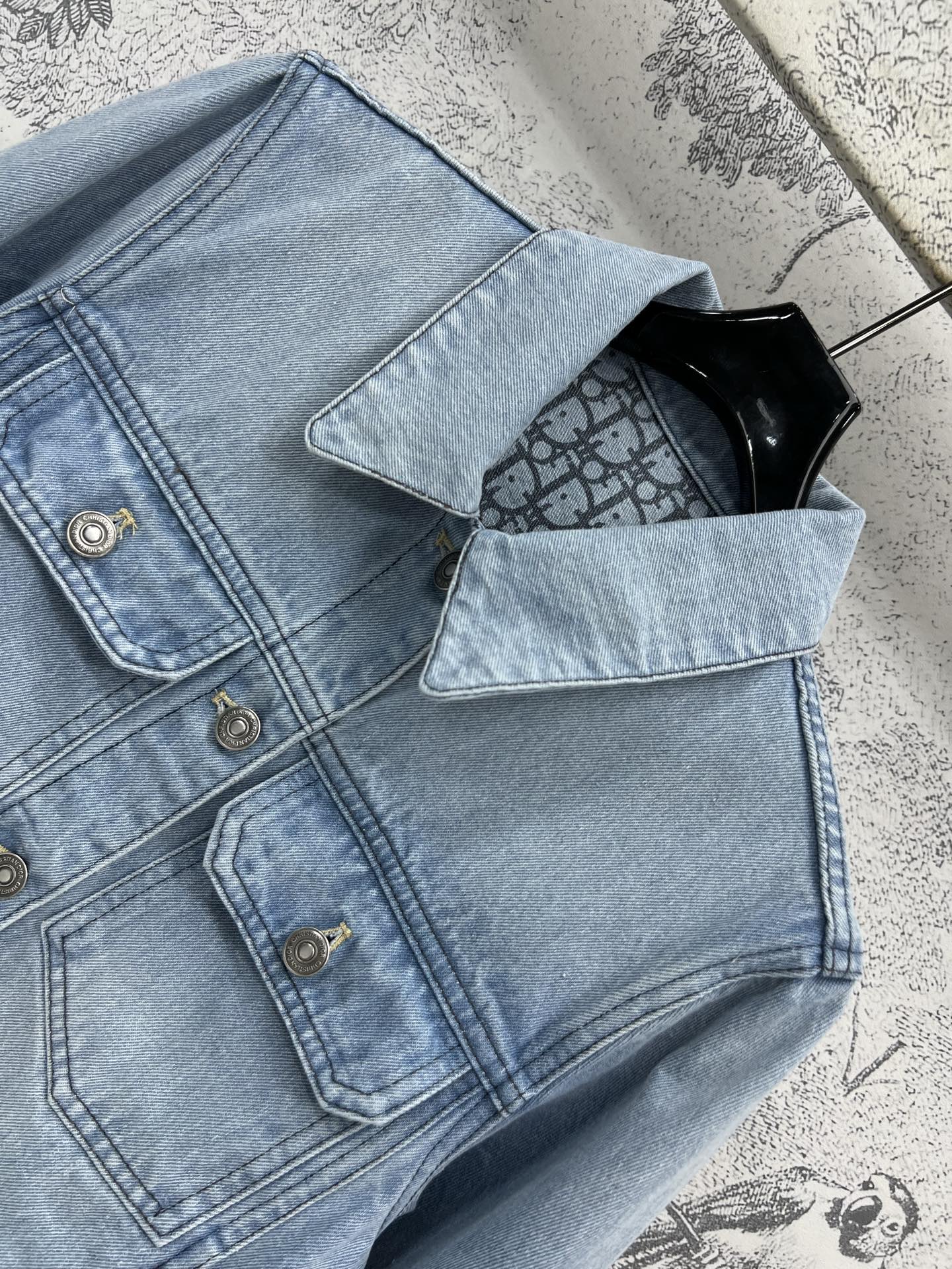 CD 25 Denim Jacket Light Blue Cotton