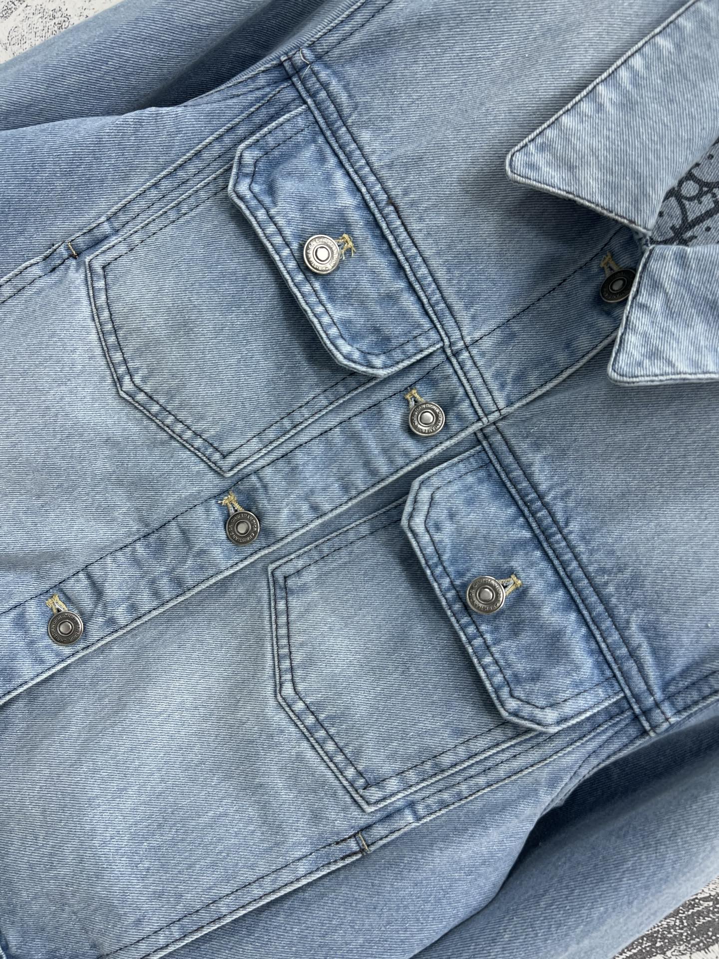 CD 25 Denim Jacket Light Blue Cotton