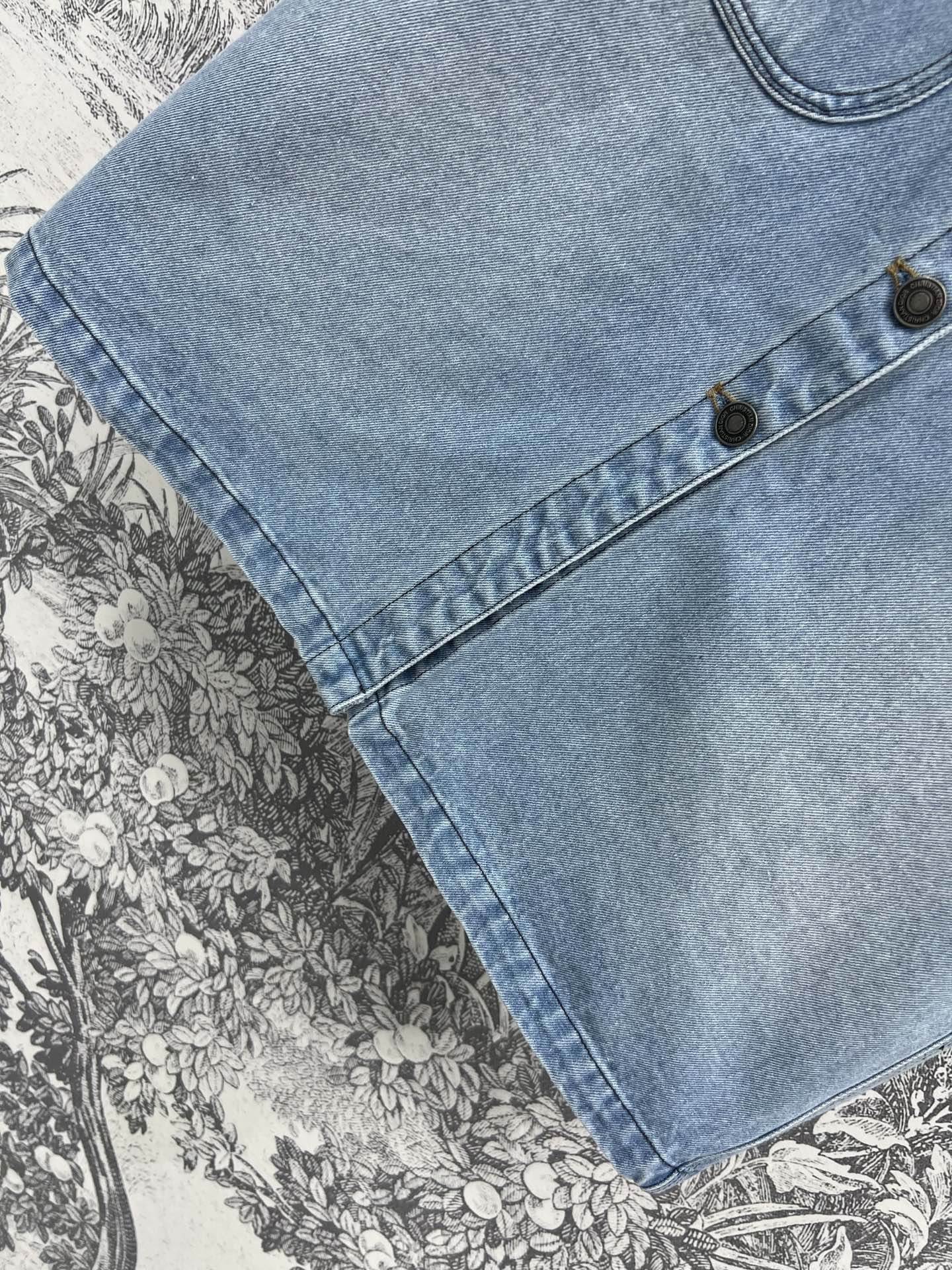 CD 25 Denim Skirt Light Blue Cotton