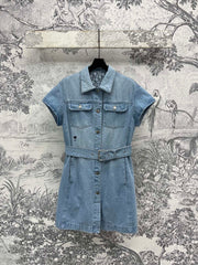 CD 25 Denim Shirt dress Light Blue Cotton