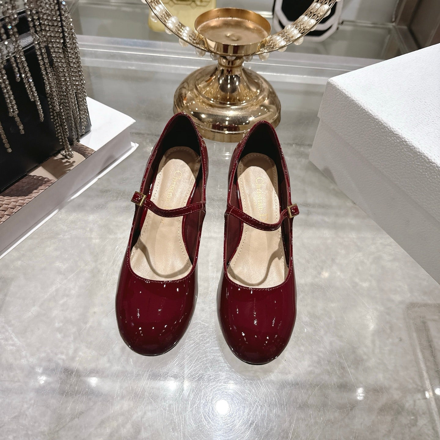 CD 26 Lolita High-Heeled 40 Red Patent Leather 592217