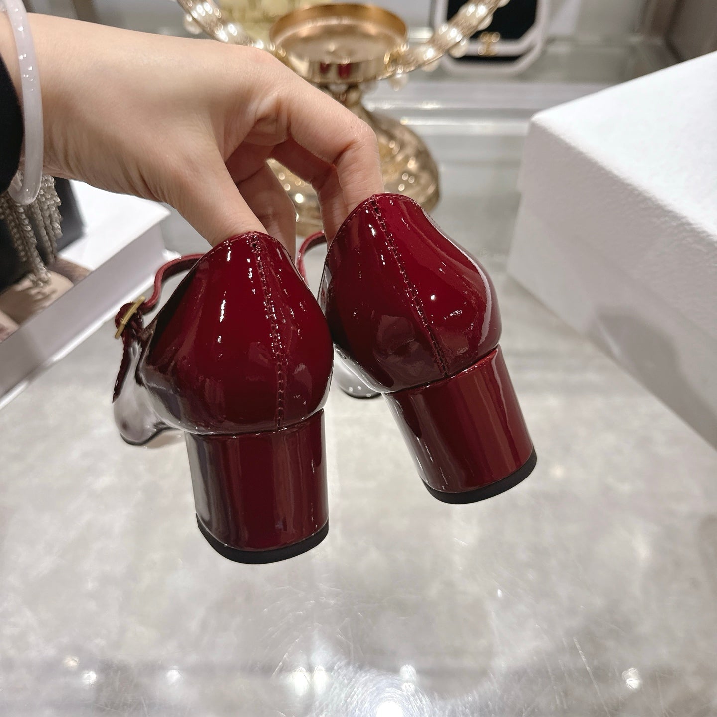 CD 26 Lolita High-Heeled 40 Red Patent Leather 592217