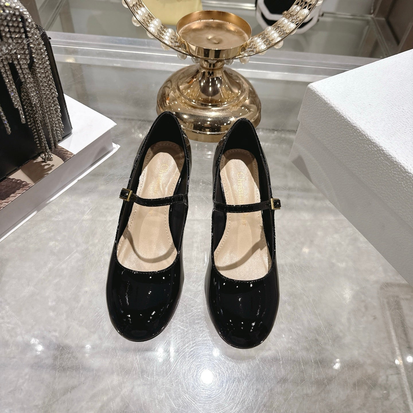 CD  26 Lolita High-Heeled 40 Black Patent Leather 592220