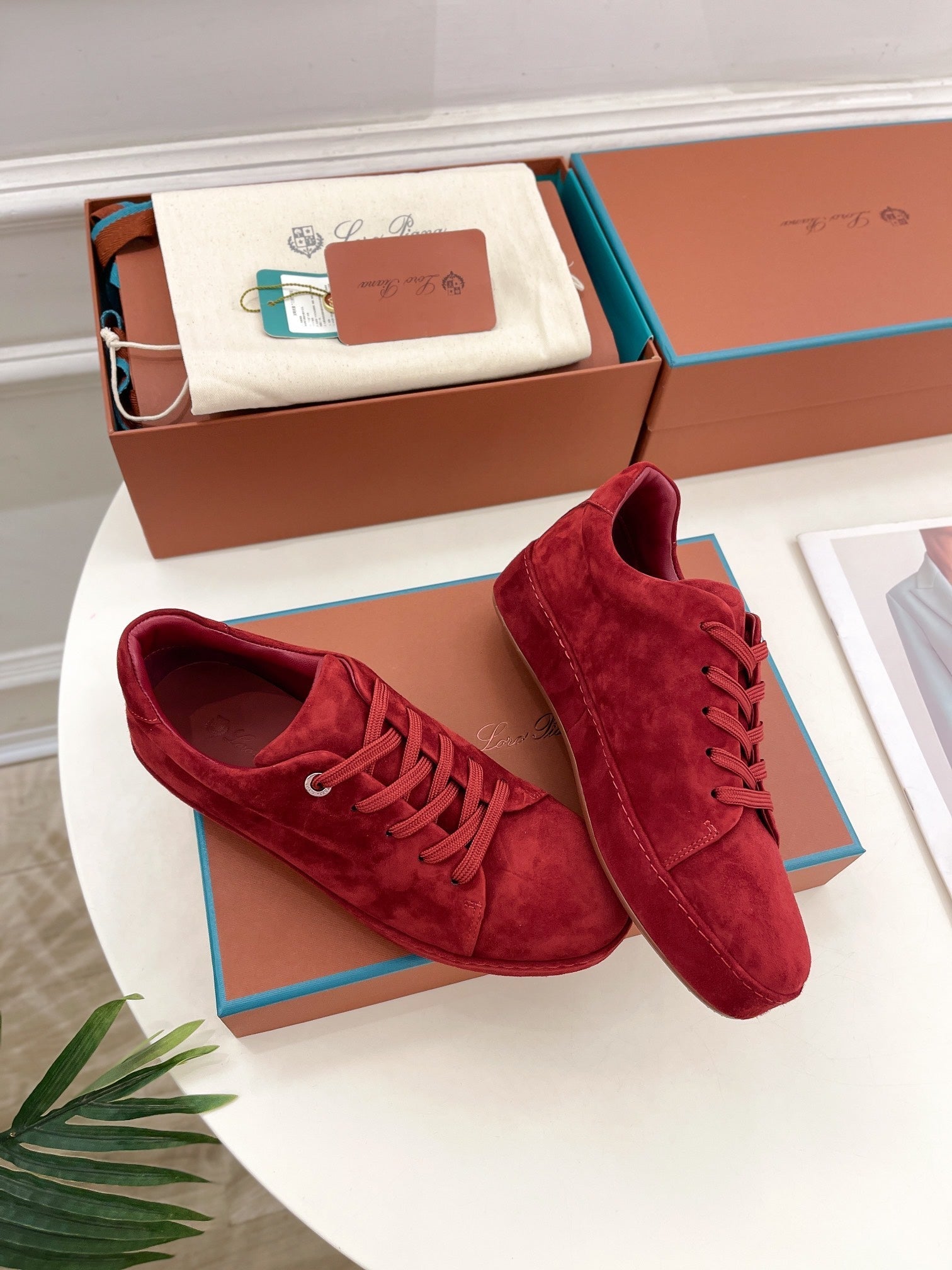 LP Nuage Sneaker In Red Suede  988283