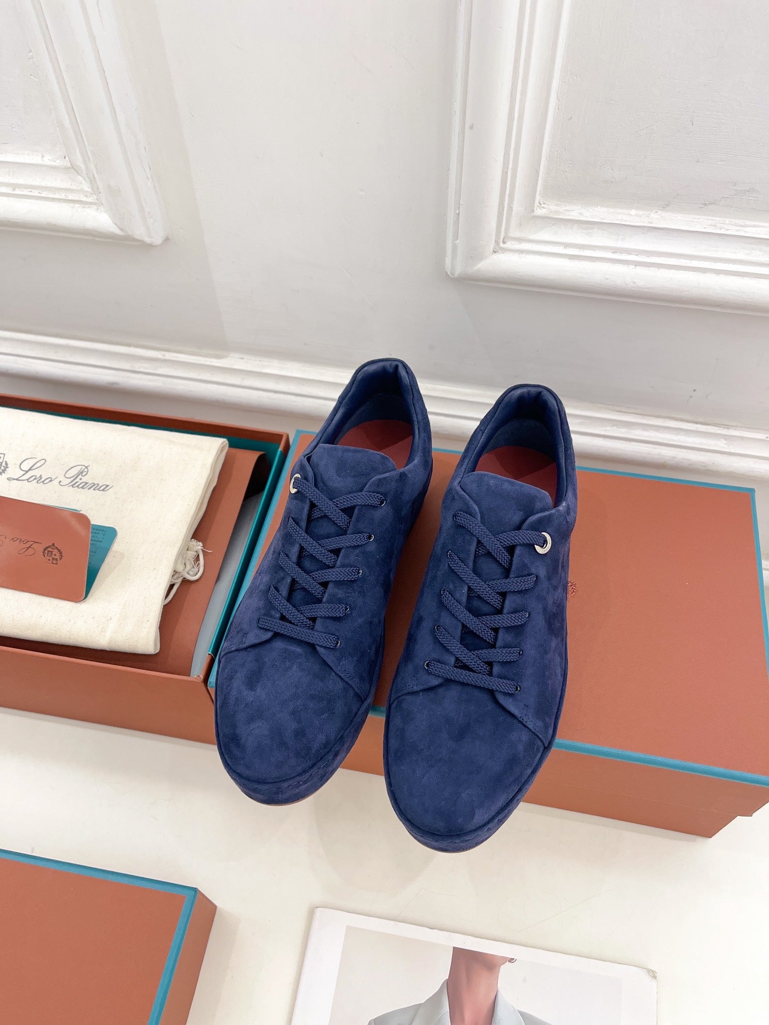 LP Nuage Sneaker In Navy Blue Suede  988285