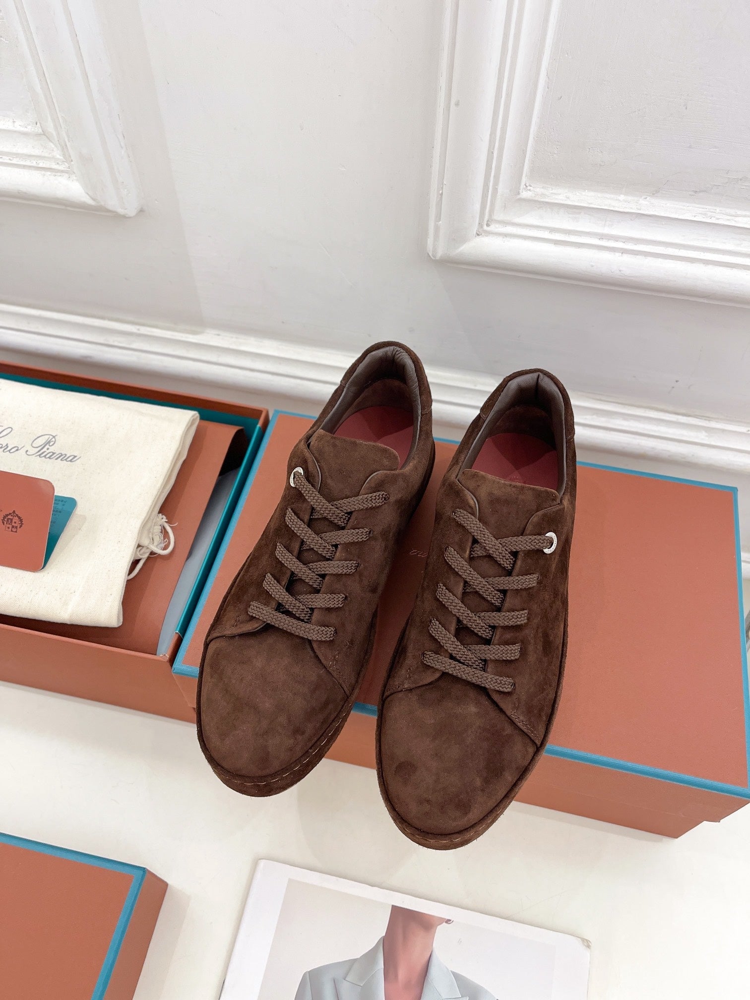 LP Nuage Sneaker In Brown Chocolate Suede  988291