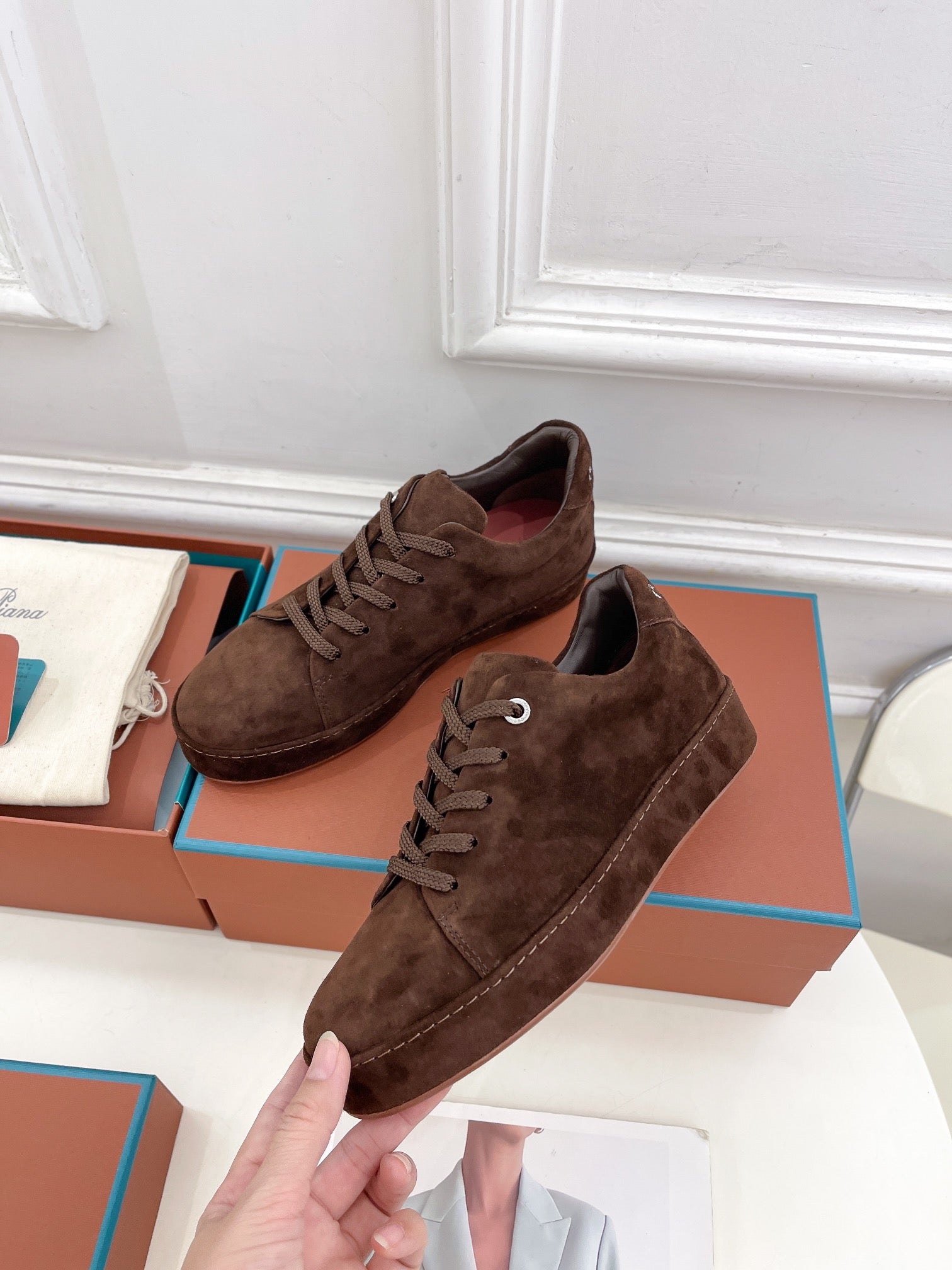 LP Nuage Sneaker In Brown Chocolate Suede  988291