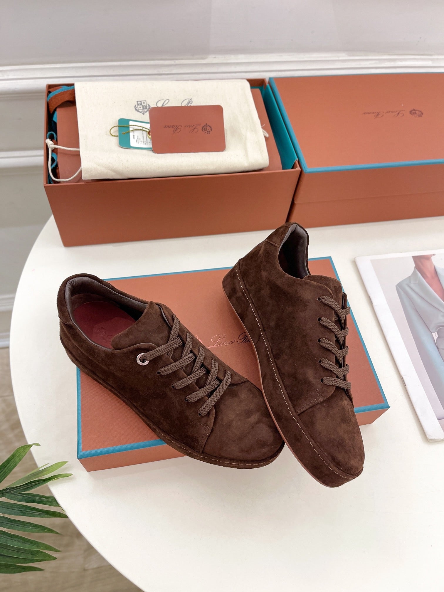 LP Nuage Sneaker In Brown Chocolate Suede  988291