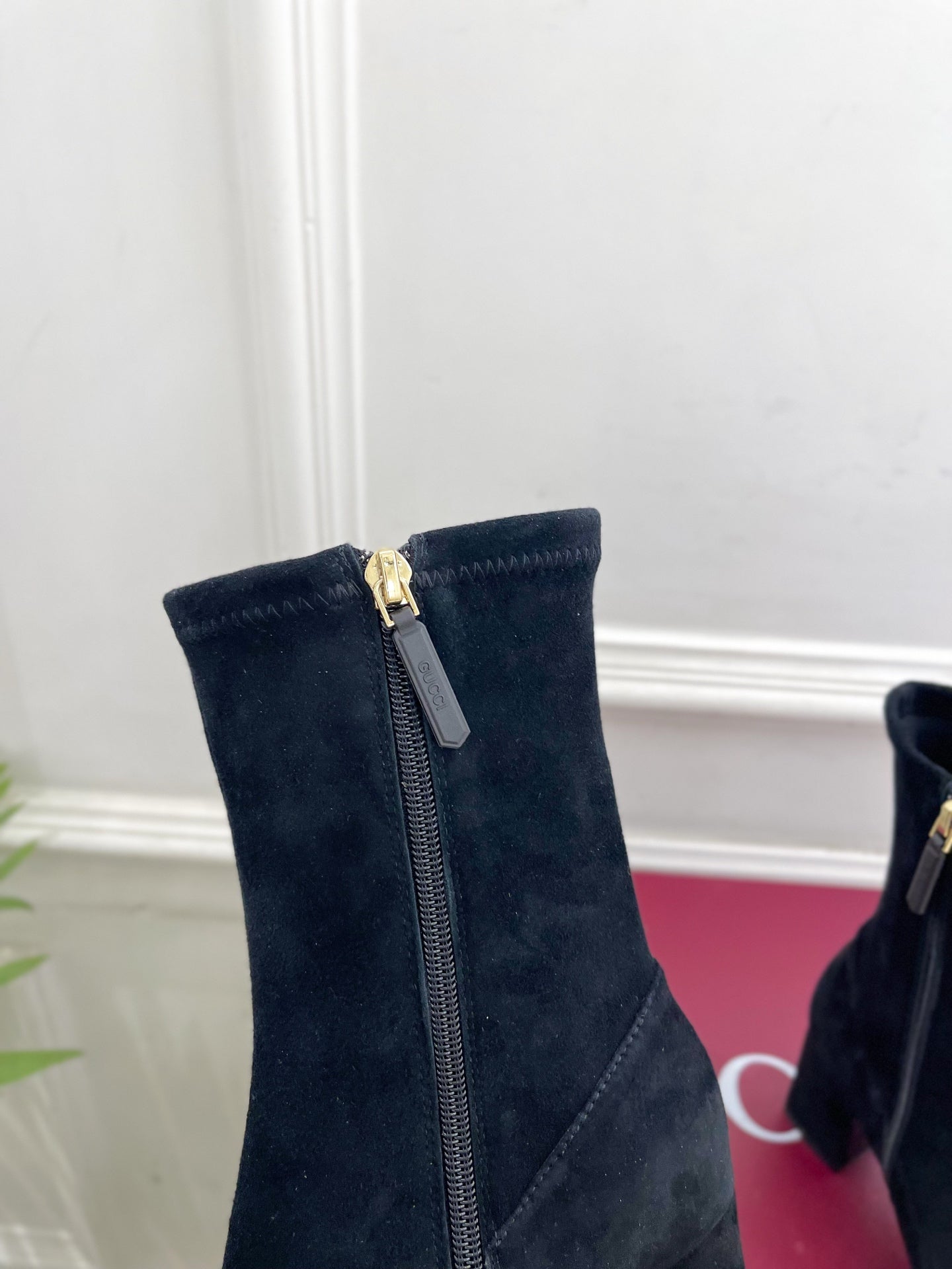 GG ankle boots black suede 536054