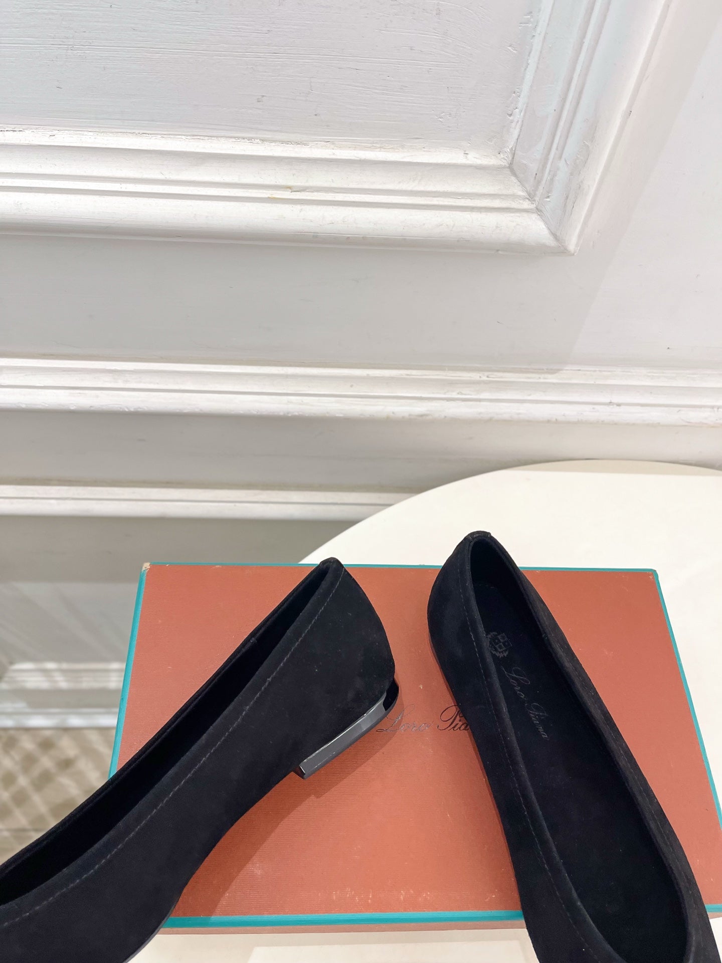 LP 26SS Ballet Flats Black Suede 587575