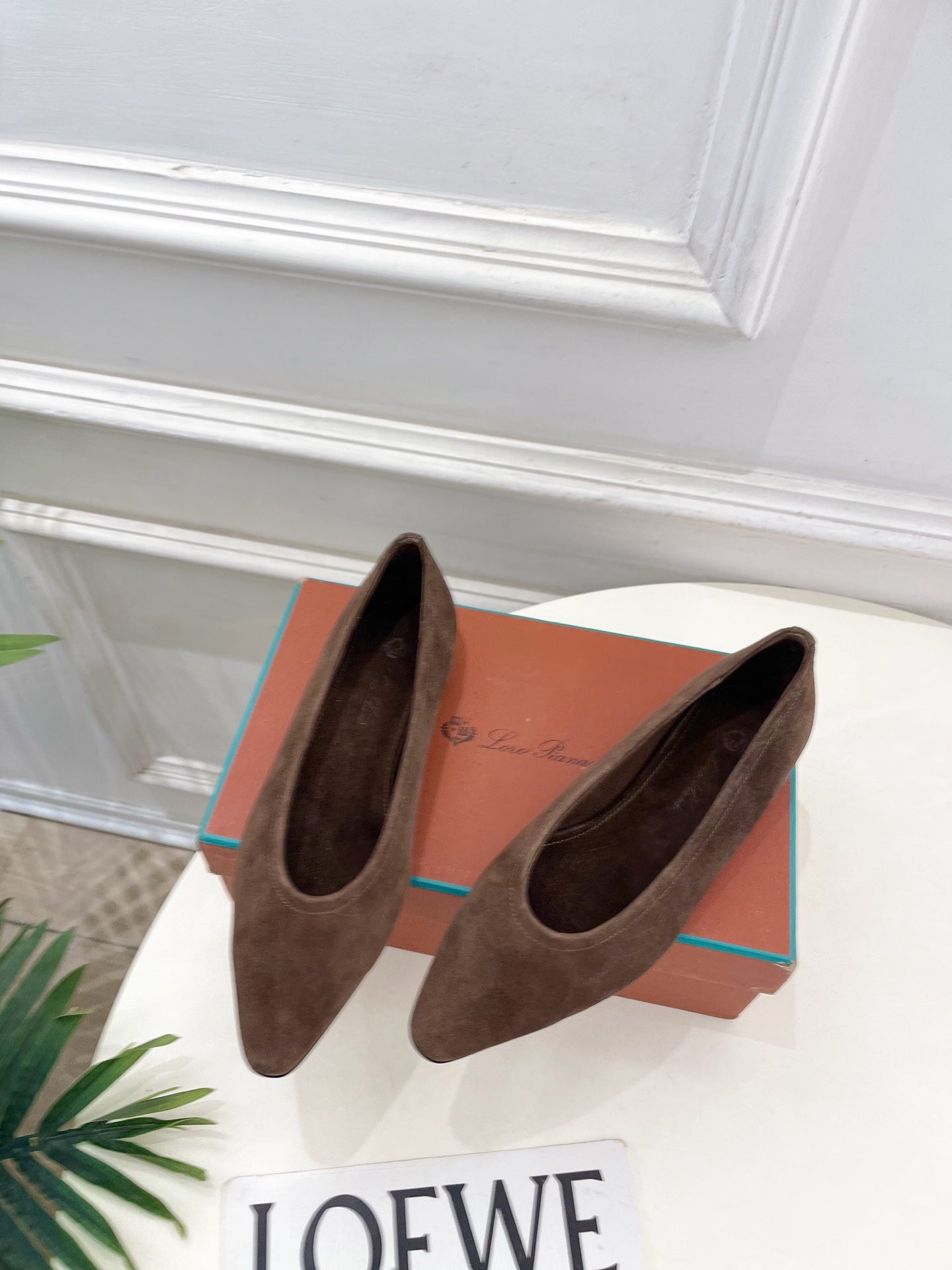 LP 26SS Ballet Flats Brown Suede 587576
