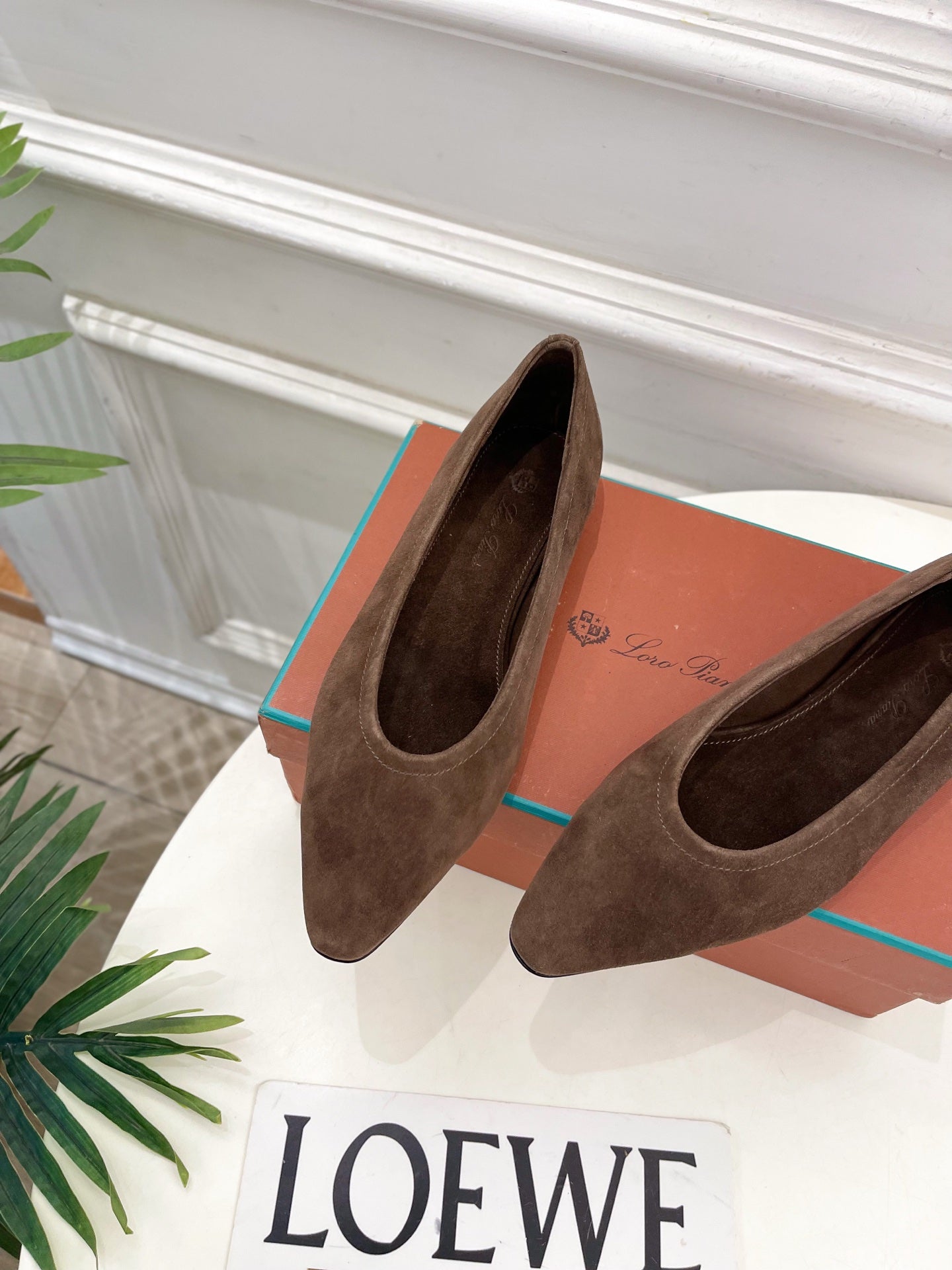 LP 26SS Ballet Flats Brown Suede 587576