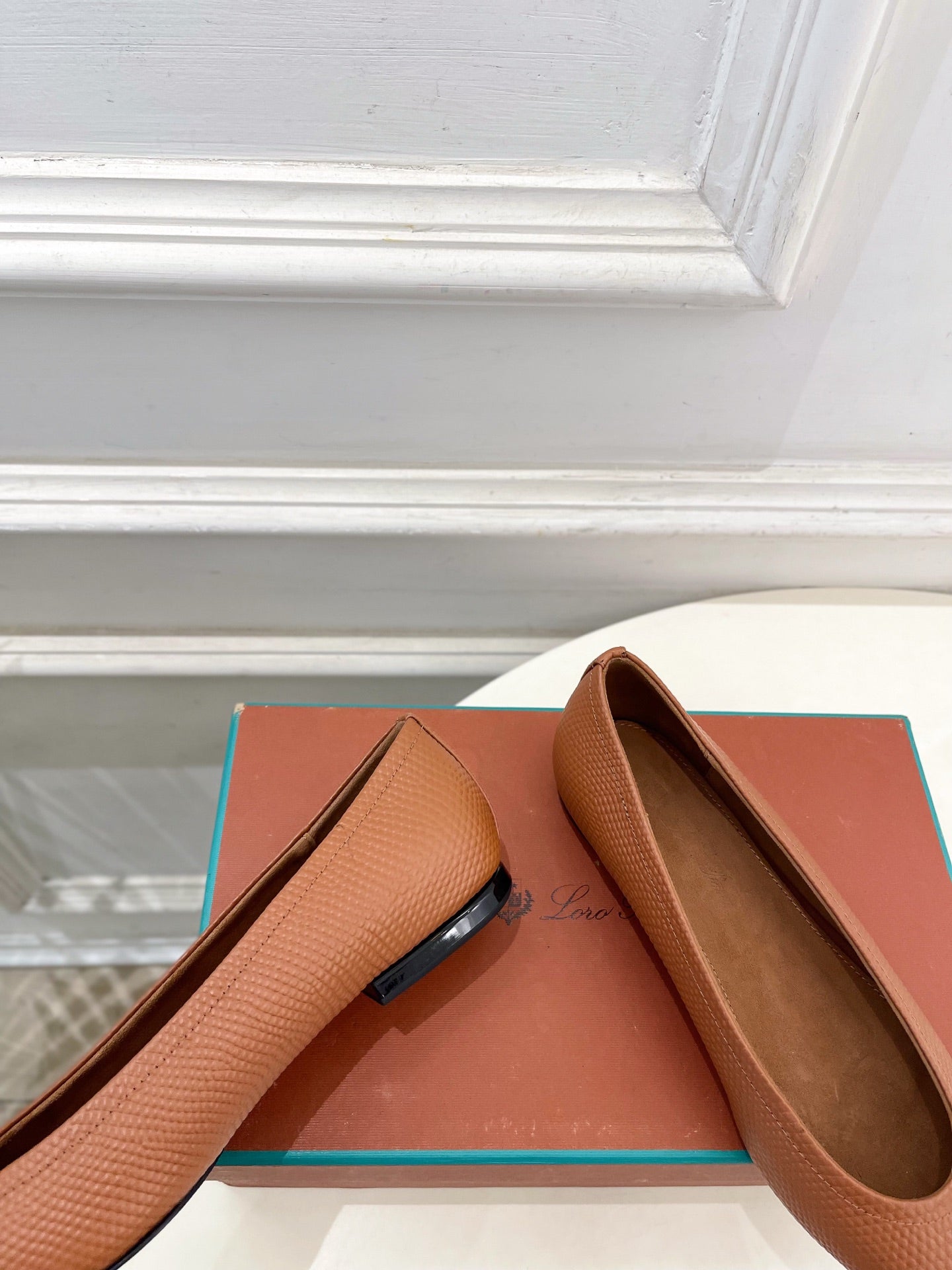 LP 26SS Ballet Flats Brown Snakeskin 587582