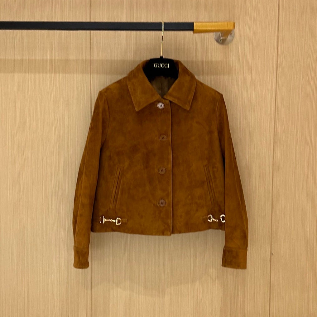 GG 25 Jacket Brown Suede 0015