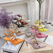 Valentino Rockstud Caged Pump 95mm Sheepskin 239531