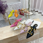 Valentino Pump Mule Heels 65mm Sheepskin 239589