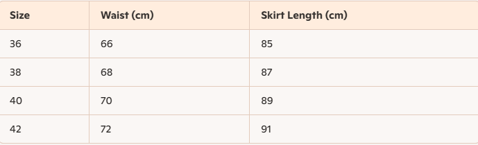 CD 25 Pleated Chiffon Skirt Polyester