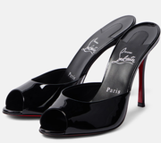 CL Me Dolly 100mm Mules Black Patent Calf Leather