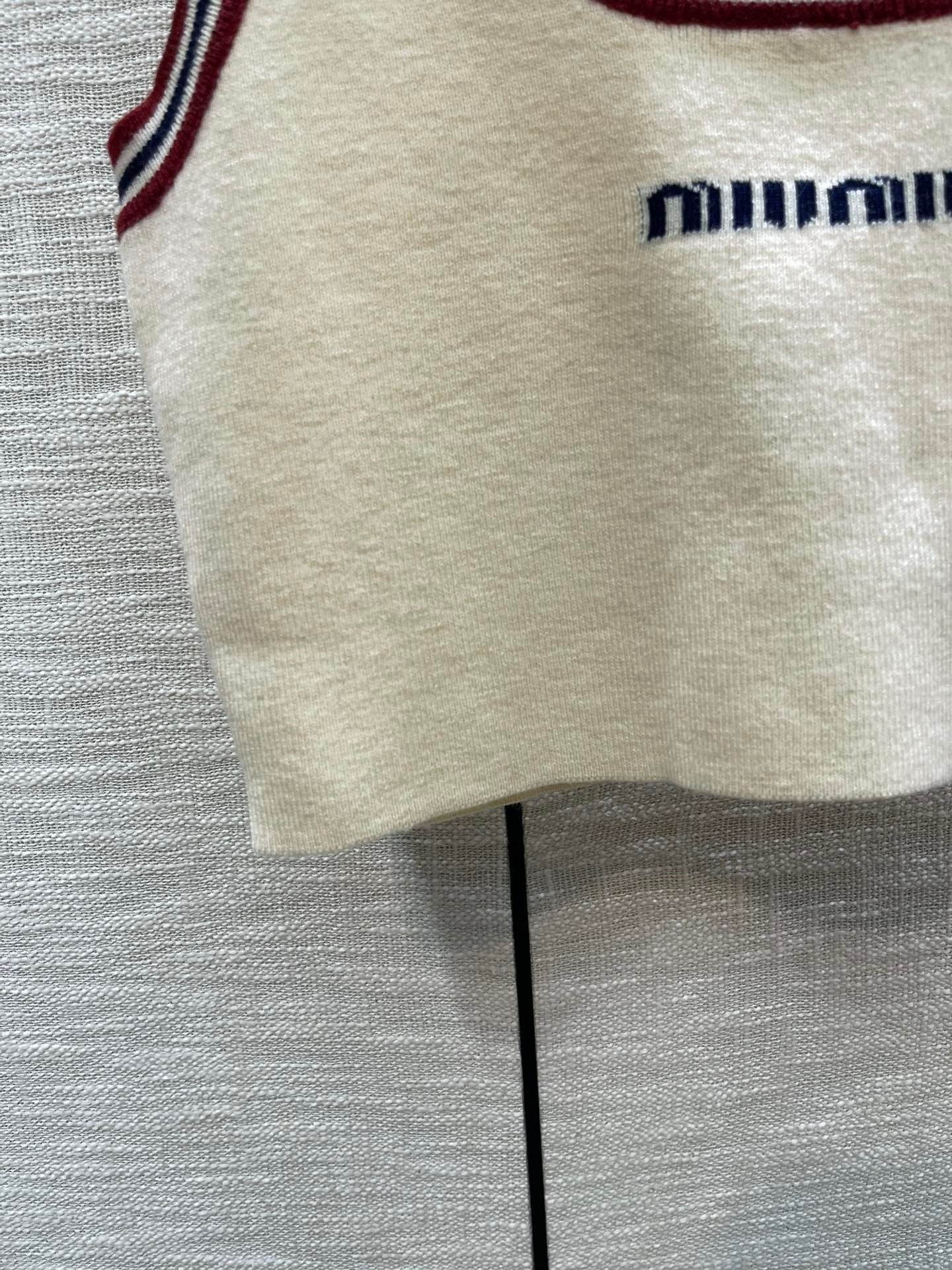 Miu Beige Tank Top and Skirt