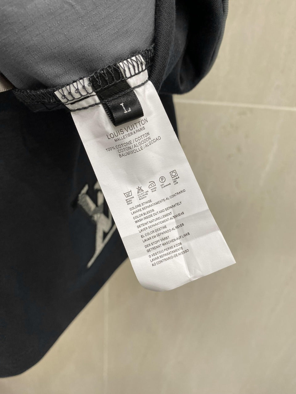 LV CASUAL SHORTS DARK GRAY COTTON STRETCH FABRIC 239610